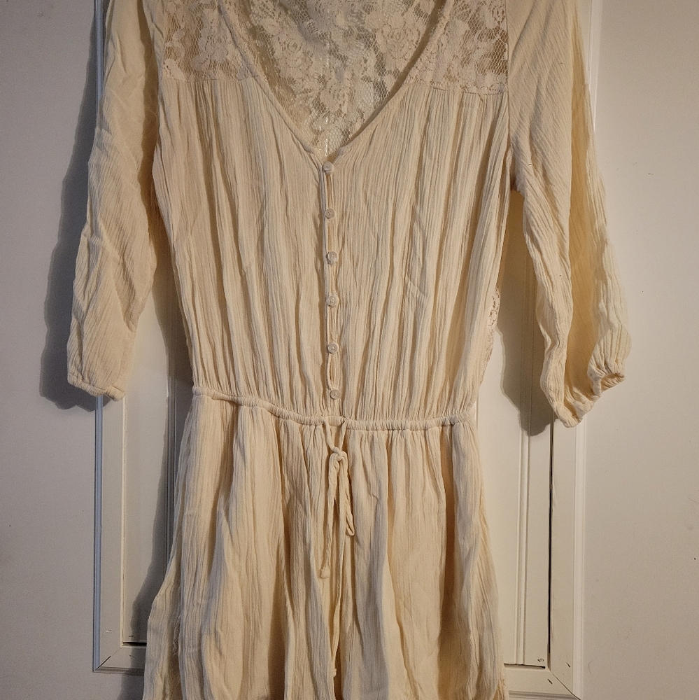 Women's three quarter sleeve short romper